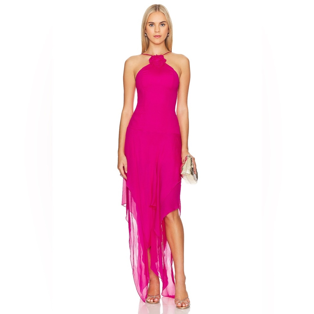 NWT REVOLVE LOVERS + FRIENDS SHELBY ASYMMETRIC DRESS - Picture 2 of 8